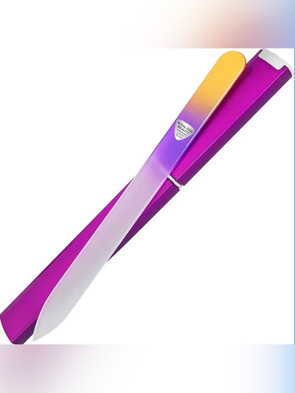 Premium Czech Glass Fingernail File with Case